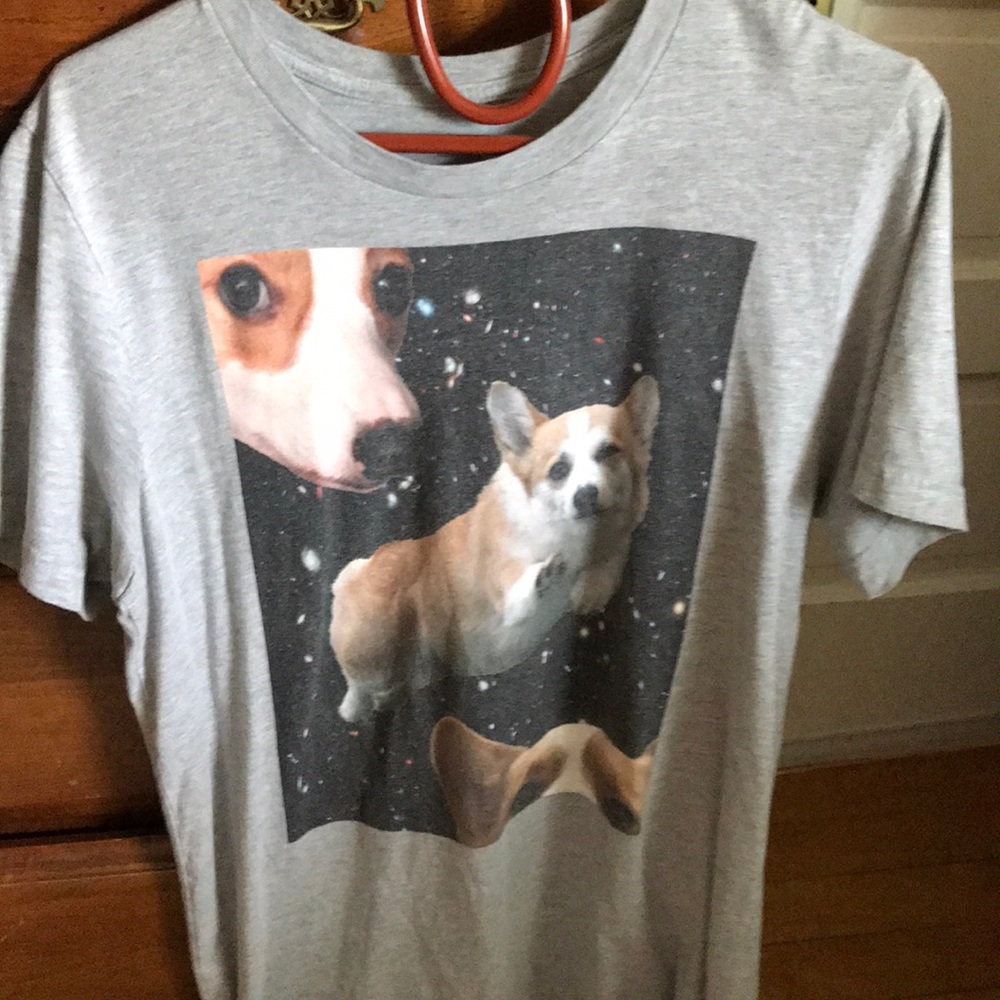 Gray corgi shirt